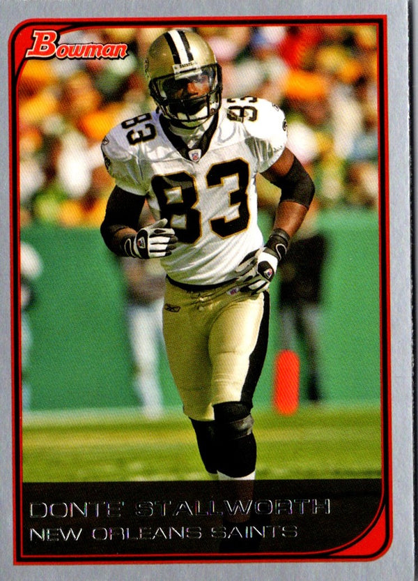 2006 Bowman Donte Stallworth #54