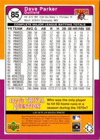 2001 Upper Deck Decade 1970's Dave Parker #85