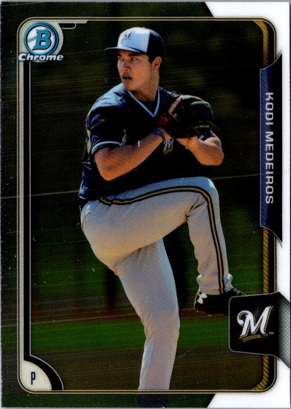 2015 Bowman Chrome Prospects Kodi Medeiros #BCP168