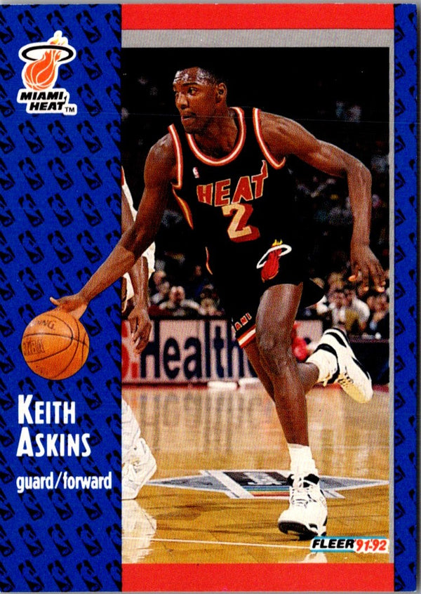1991 Fleer Keith Askins #305 Rookie