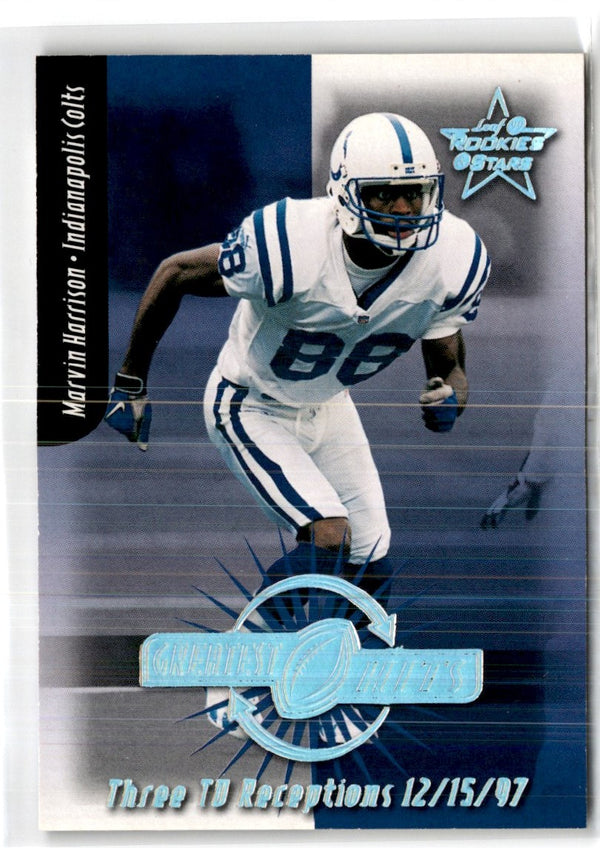 1999 Leaf Rookies & Stars Greatest Hits Marvin Harrison #GH-23