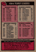 1977 Topps San Francisco 49ers #225