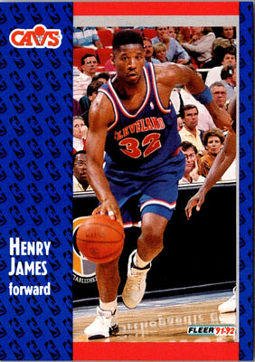 1991 Fleer Henry James #263 Rookie