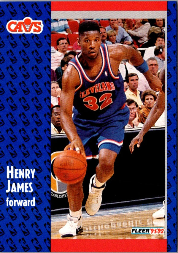 1991 Fleer Henry James #263 Rookie