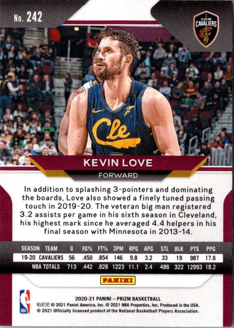 2020 Panini Prizm Kevin Love