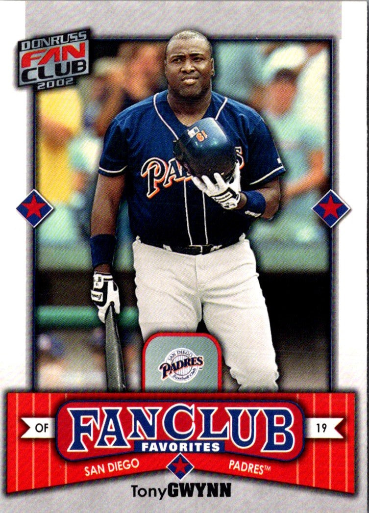 2002 Donruss Fan Club Tony Gwynn