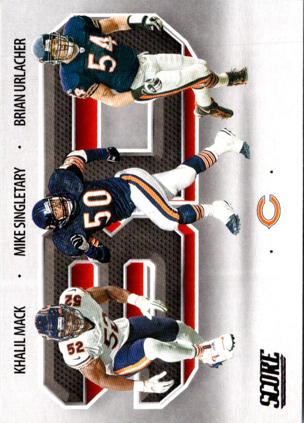 2021 Score 3D Brian Urlacher/Khalil Mack/Mike Singletary #3D1