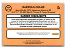 2021 Donruss Holo Orange Bartolo Colon