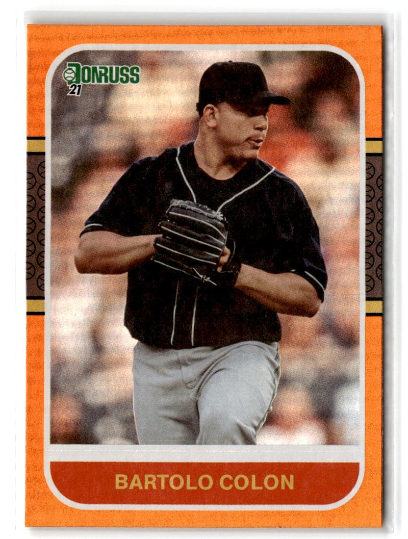 2021 Donruss Holo Orange Bartolo Colon