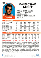 1994 Hoops Matt Geiger #108