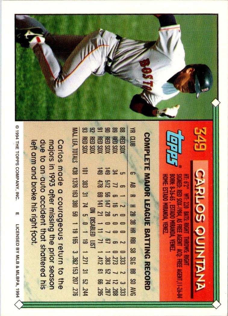 1994 Topps Spanish Carlos Quintana