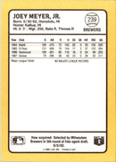 1988 Donruss Baseball's Best Joey Meyer
