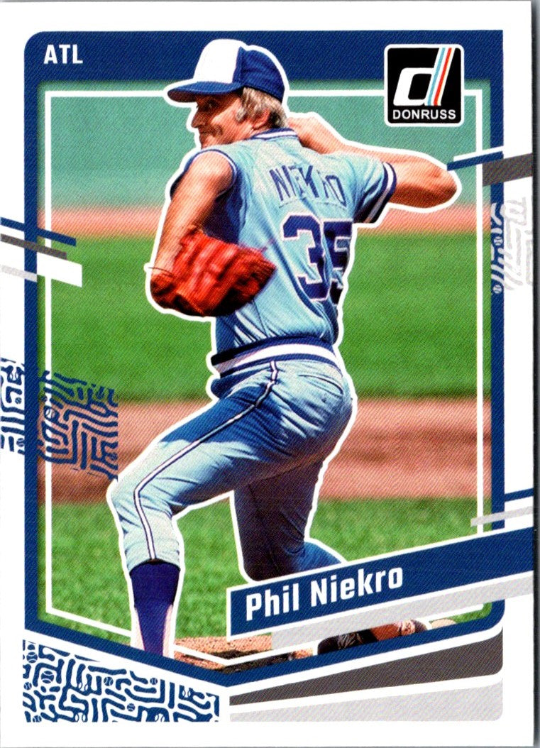 2023 Donruss Holo Blue Phil Niekro