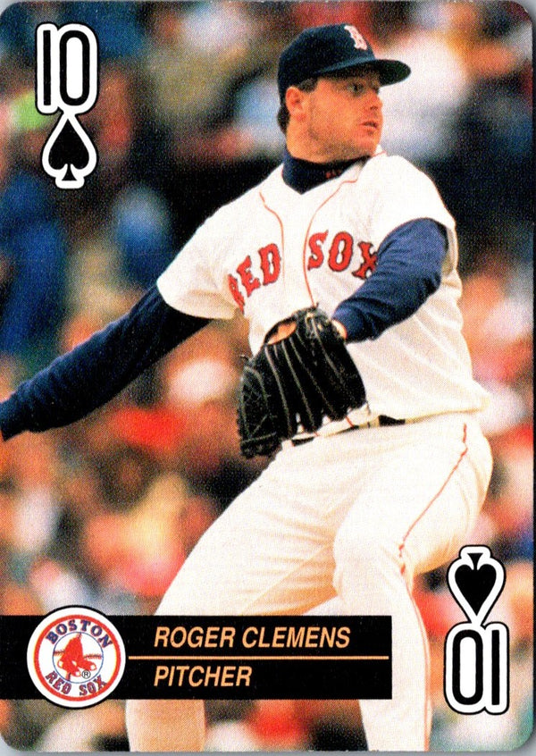 1992 U.S. Playing Card Co. Baseball Aces Roger Clemens #10