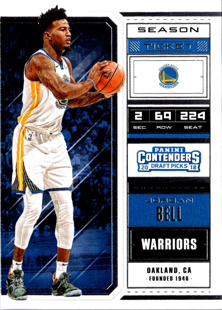 2018 Panini Contenders Draft Picks Jordan Bell