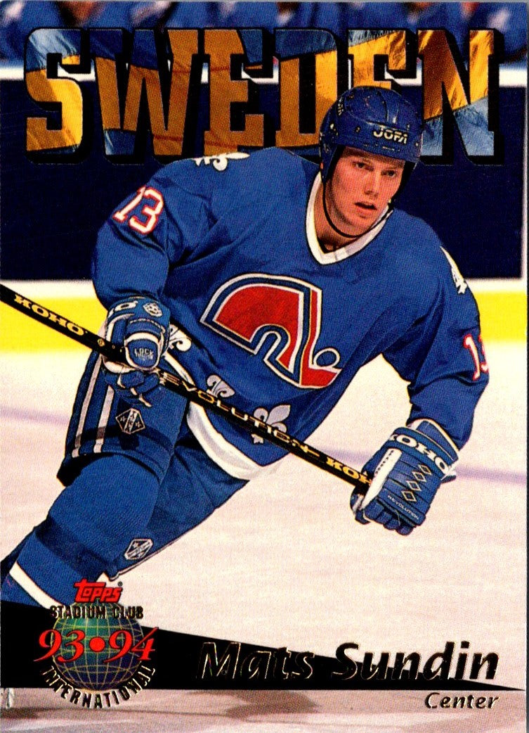 1993 Stadium Club Mats Sundin