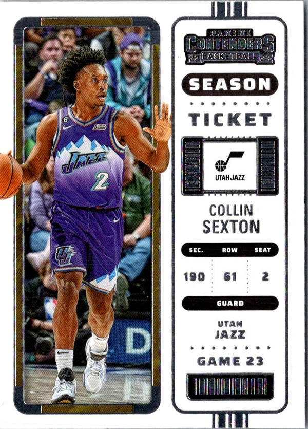 2022 Panini Contenders Season Ticket Collin Sexton #33