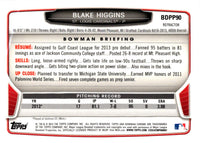 2013 Bowman Draft Picks & Prospects Chrome Blake Higgins #BDPP90