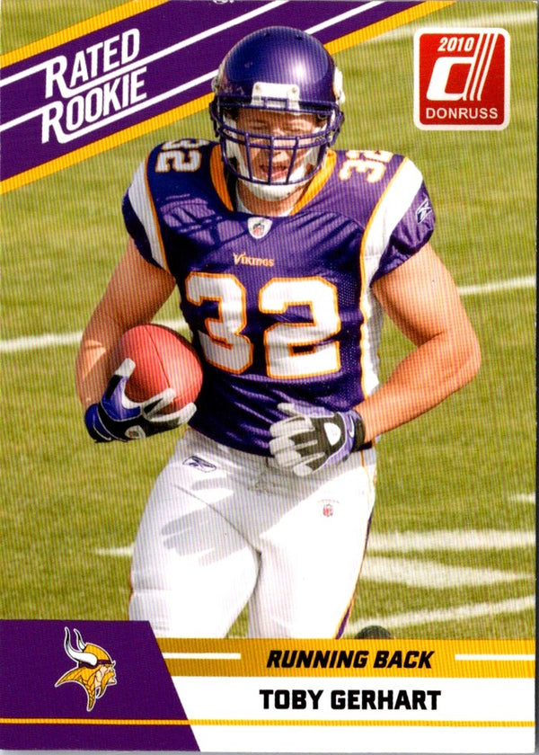 2010 Donruss Rated Rookies Toby Gerhart #96