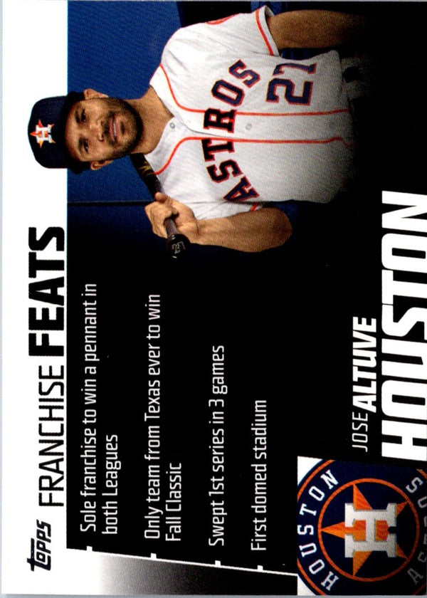 2019 Topps Franchise Feats Jose Altuve #FF-12