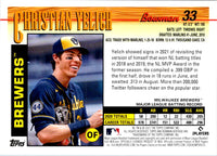 2021 Bowman Heritage Christian Yelich #33