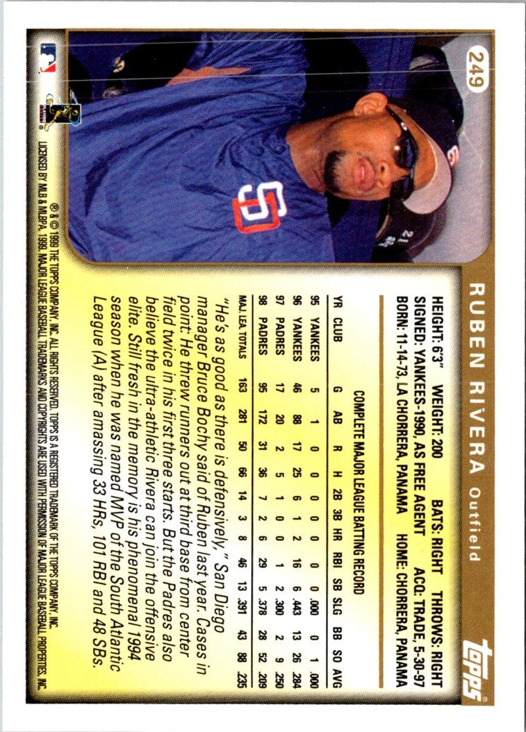 1999 Topps Ruben Rivera