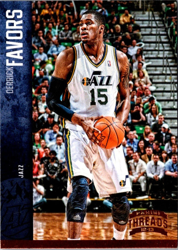 2012 Panini Threads Derrick Favors #142