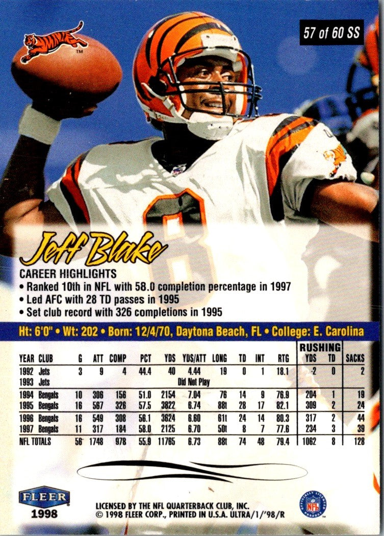 1998 Ultra Jeff Blake