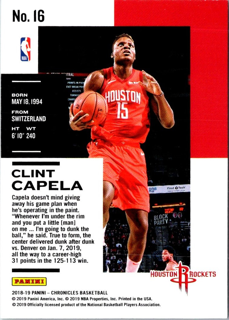 2018 Panini Clint Capela