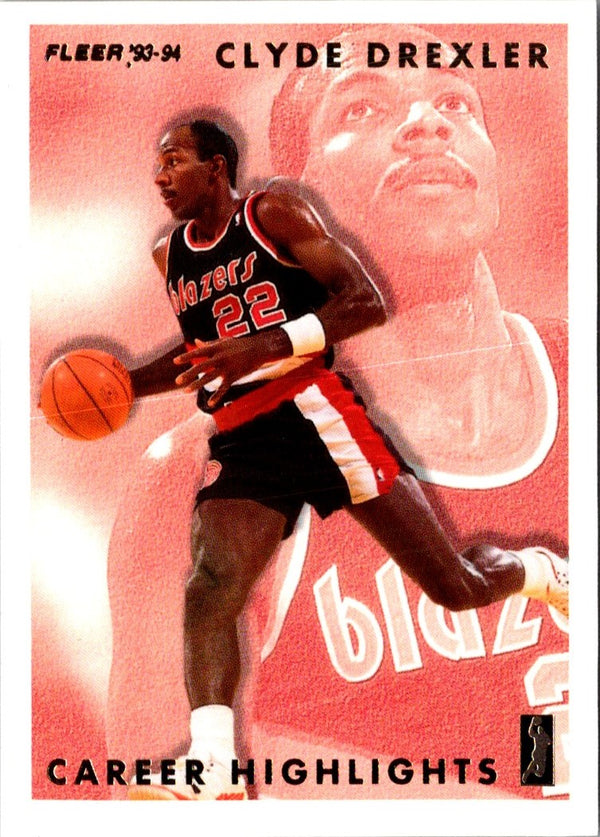 1993 Fleer Clyde Drexler Career Highlights Clyde Drexler #11