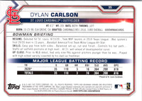 2021 Bowman Dylan Carlson #35 Rookie