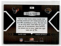 2005 Donruss Elite Face 2 Black David Carr/Byron Leftwich #CB-2 034/500