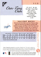 2001 Topps Gallery Chin-Feng Chen #115