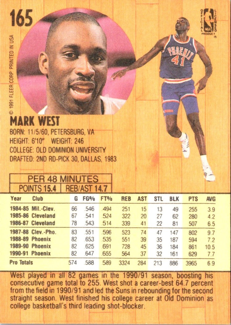 1991 Fleer Mark West