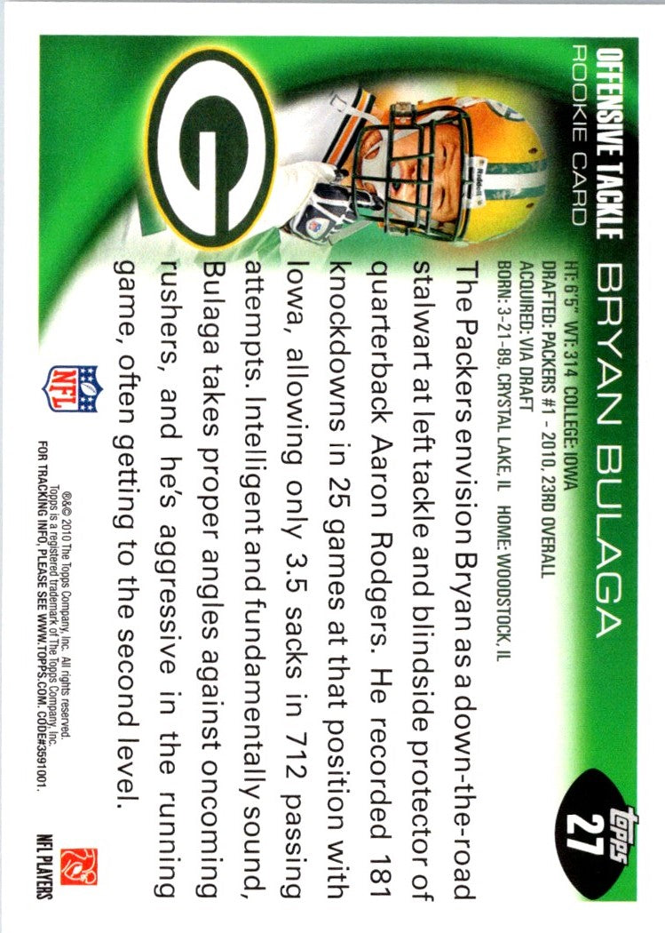 2010 Topps Bryan Bulaga