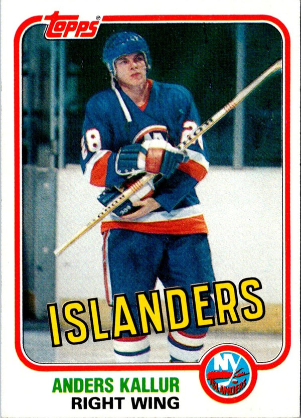 1981 O-Pee-Chee Anders Kallur #204