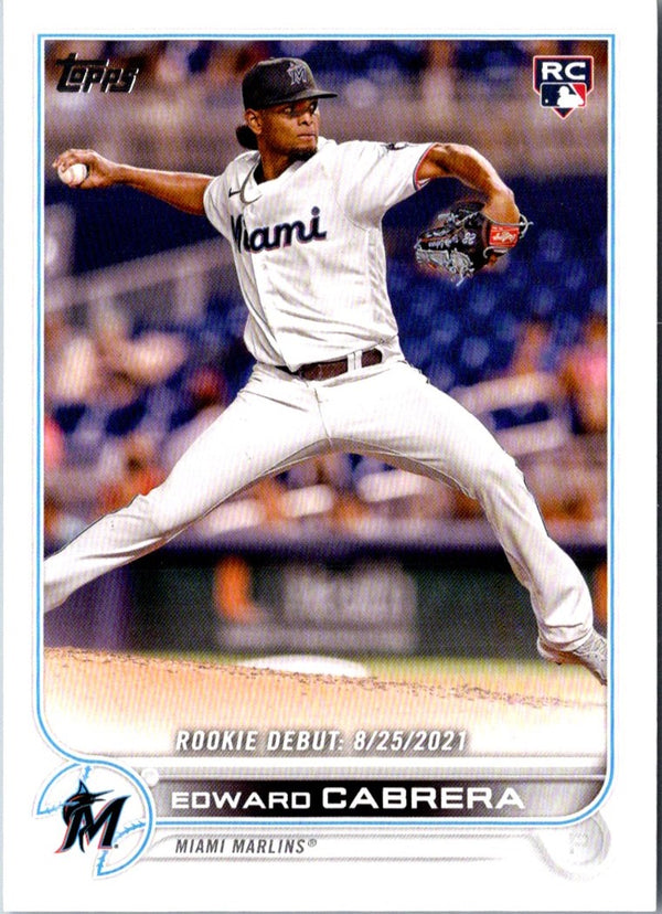 2022 Topps Edward Cabrera #566 Rookie