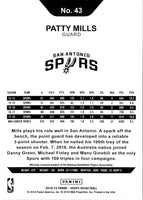 2018 Hoops Purple Patty Mills #43