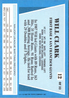 1988 Topps Rite-Aid Team MVP's Will Clark #12