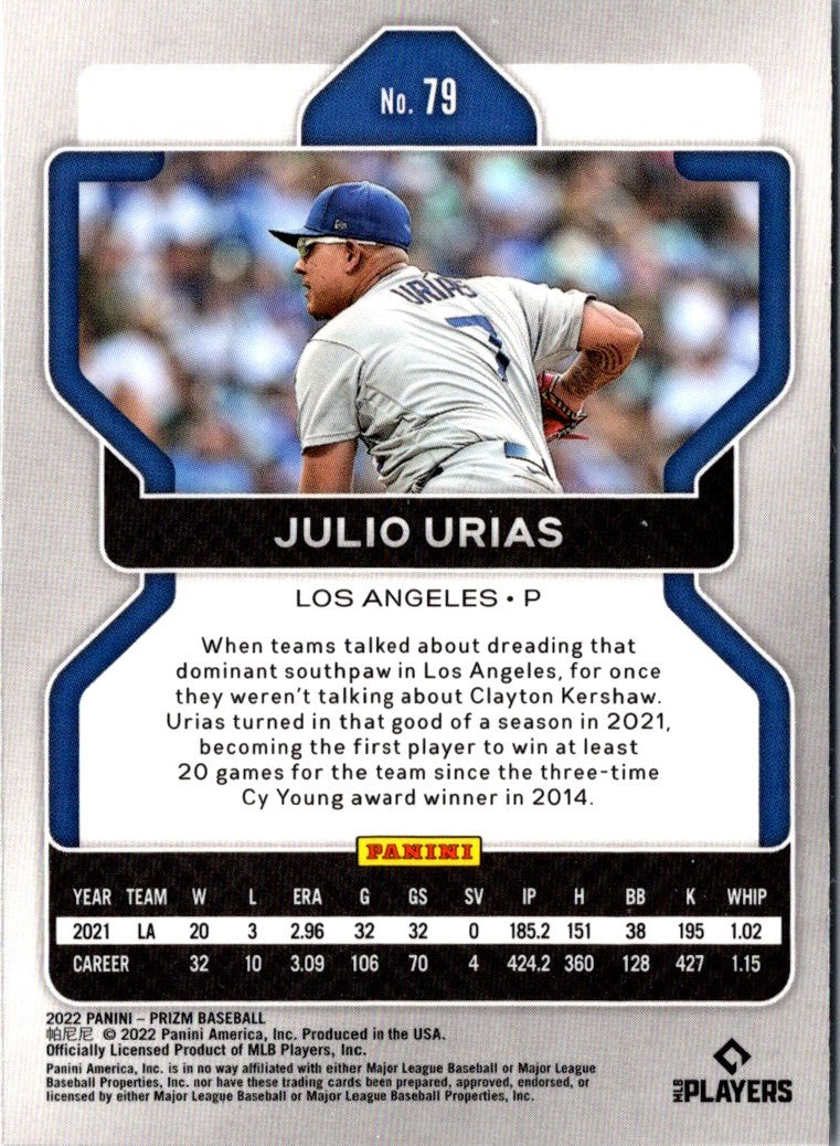 2022 Panini Prizm Julio Urias