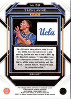 2023 Panini Prizm Draft Picks Choice Blue/Yellow/Green Zach LaVine #59
