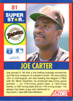 1991 Score 100 Superstars Joe Carter #81