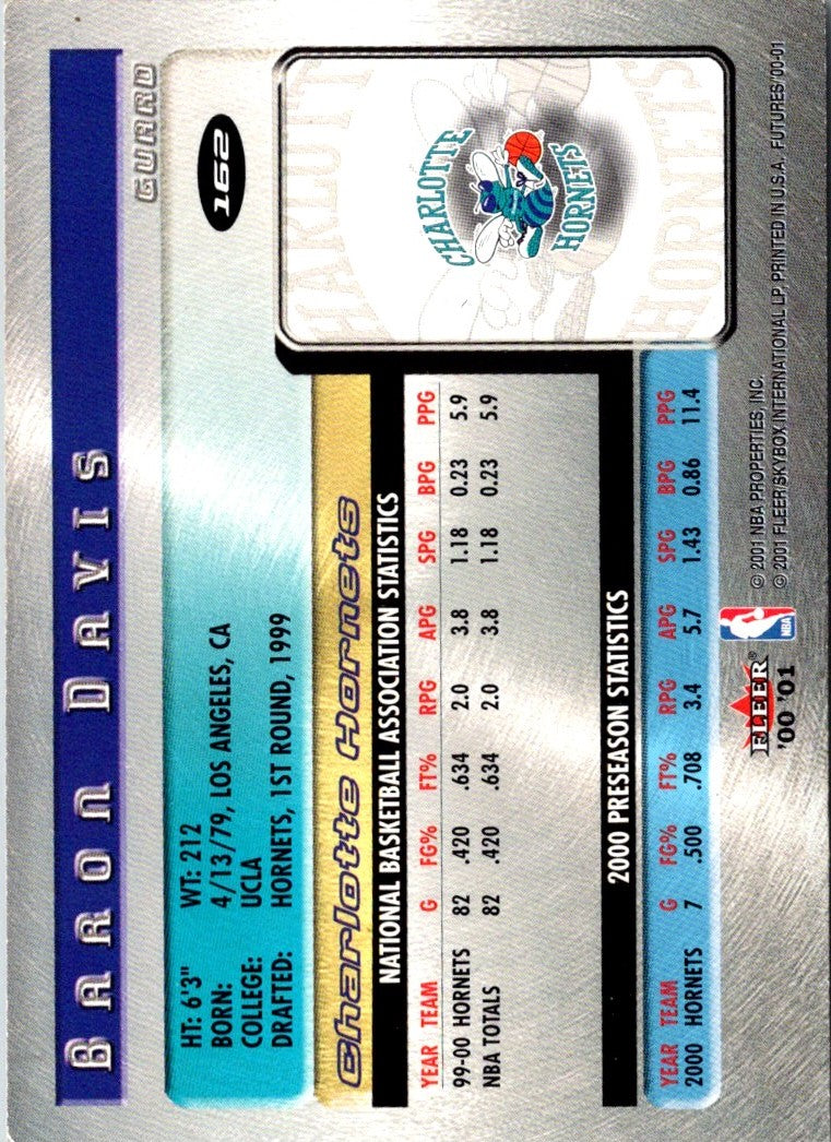 2000 Fleer Futures Baron Davis
