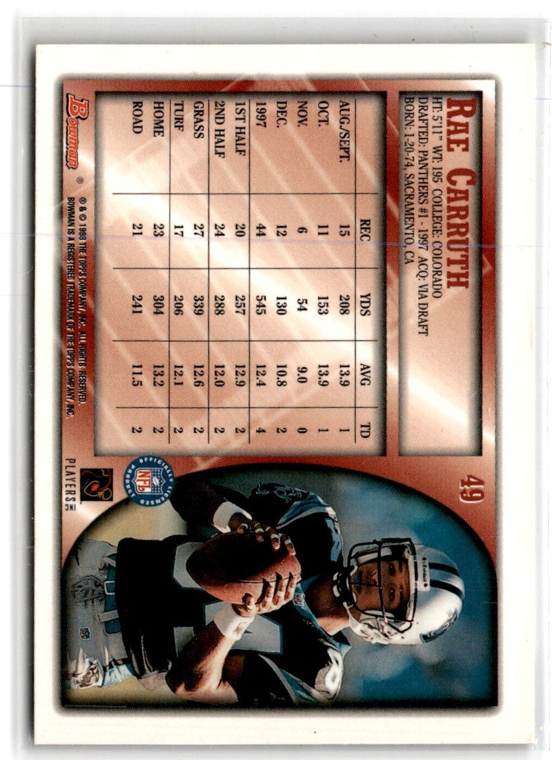 1998 Bowman Rae Carruth