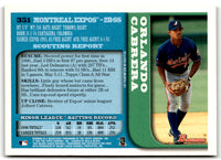 1997 Bowman Orlando Cabrera #351 Rookie