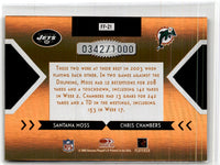 2005 Donruss Elite Chad Pennington/Curtis Martin/Santana Moss #ET-18 0342/1000