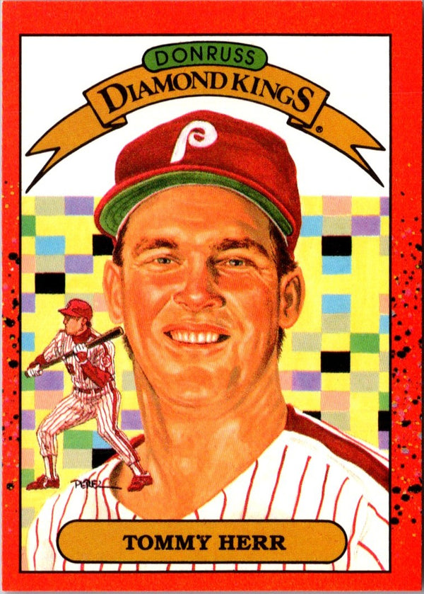 1990 Donruss Super Diamond Kings Tommy Herr #21