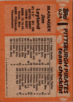 1988 Topps Jim Leyland #624