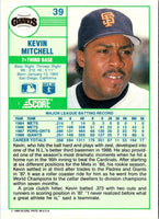1989 Score Kevin Mitchell #39