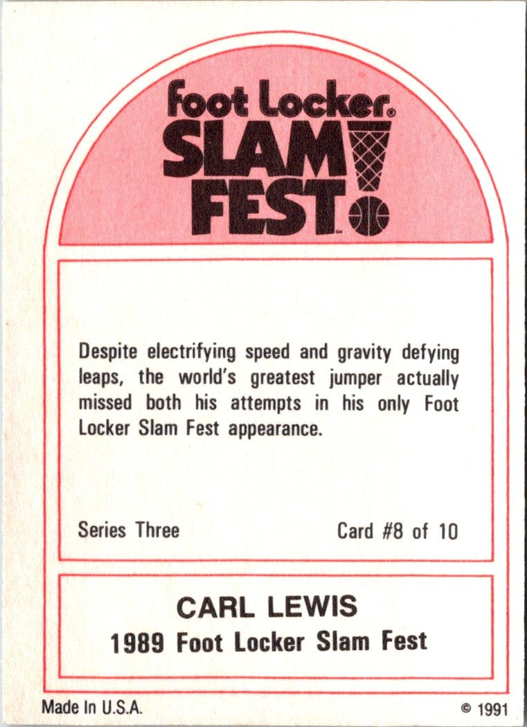 1991 Foot Locker Slam Fest Carl Lewis
